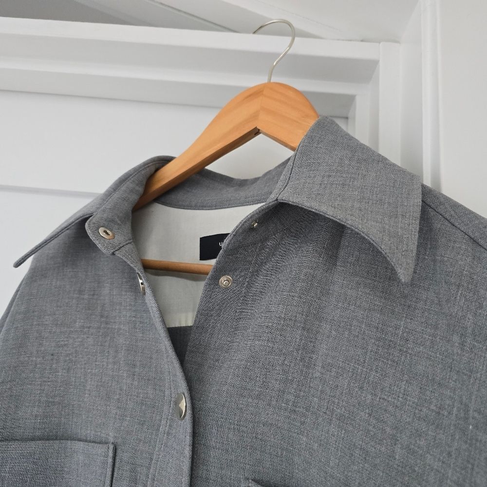 Uterque Snap Button Down Front Shirt Jacket Shack… - image 4